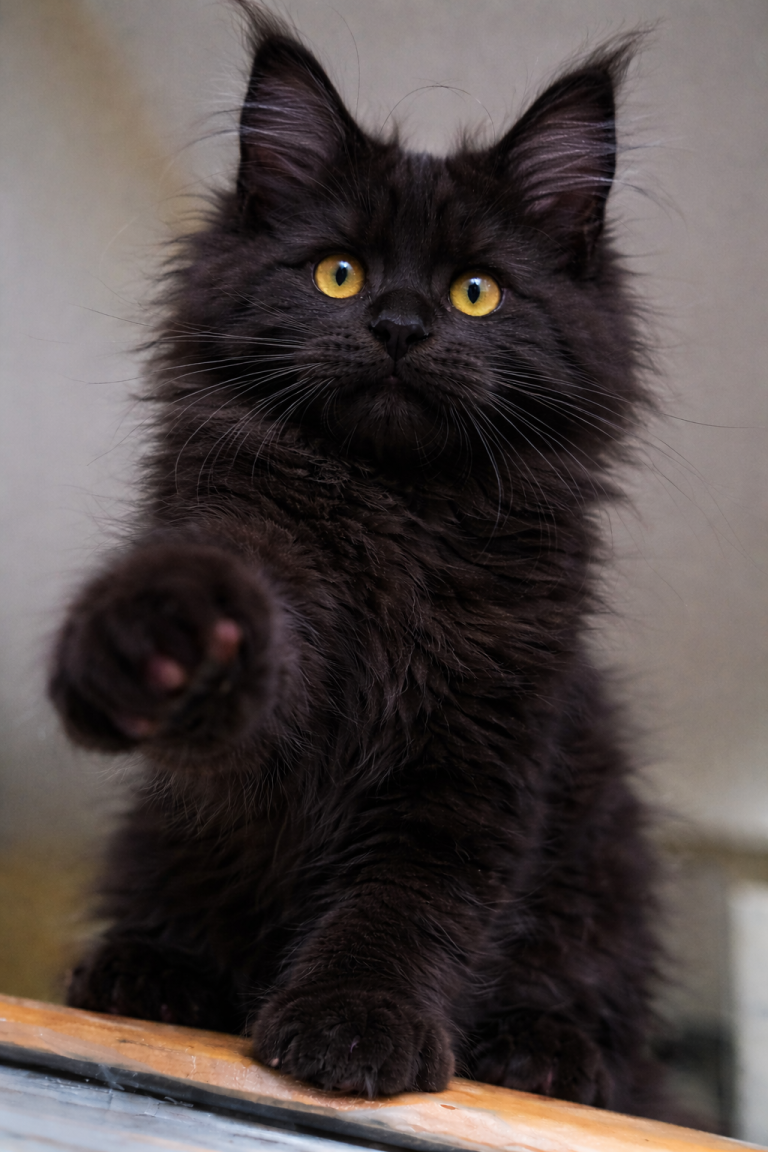 Solid Black Maine Coon Kittens For Sale In Ohio